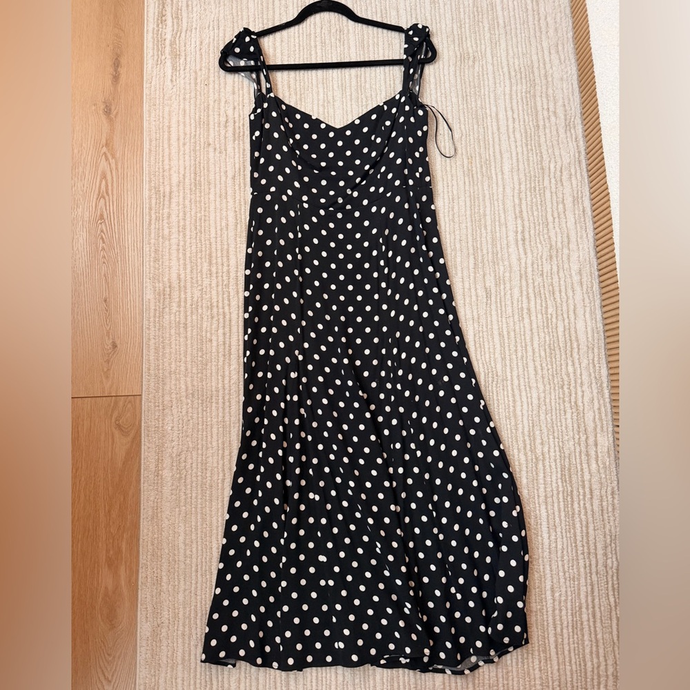 Reformation Black and White Maxi Dress